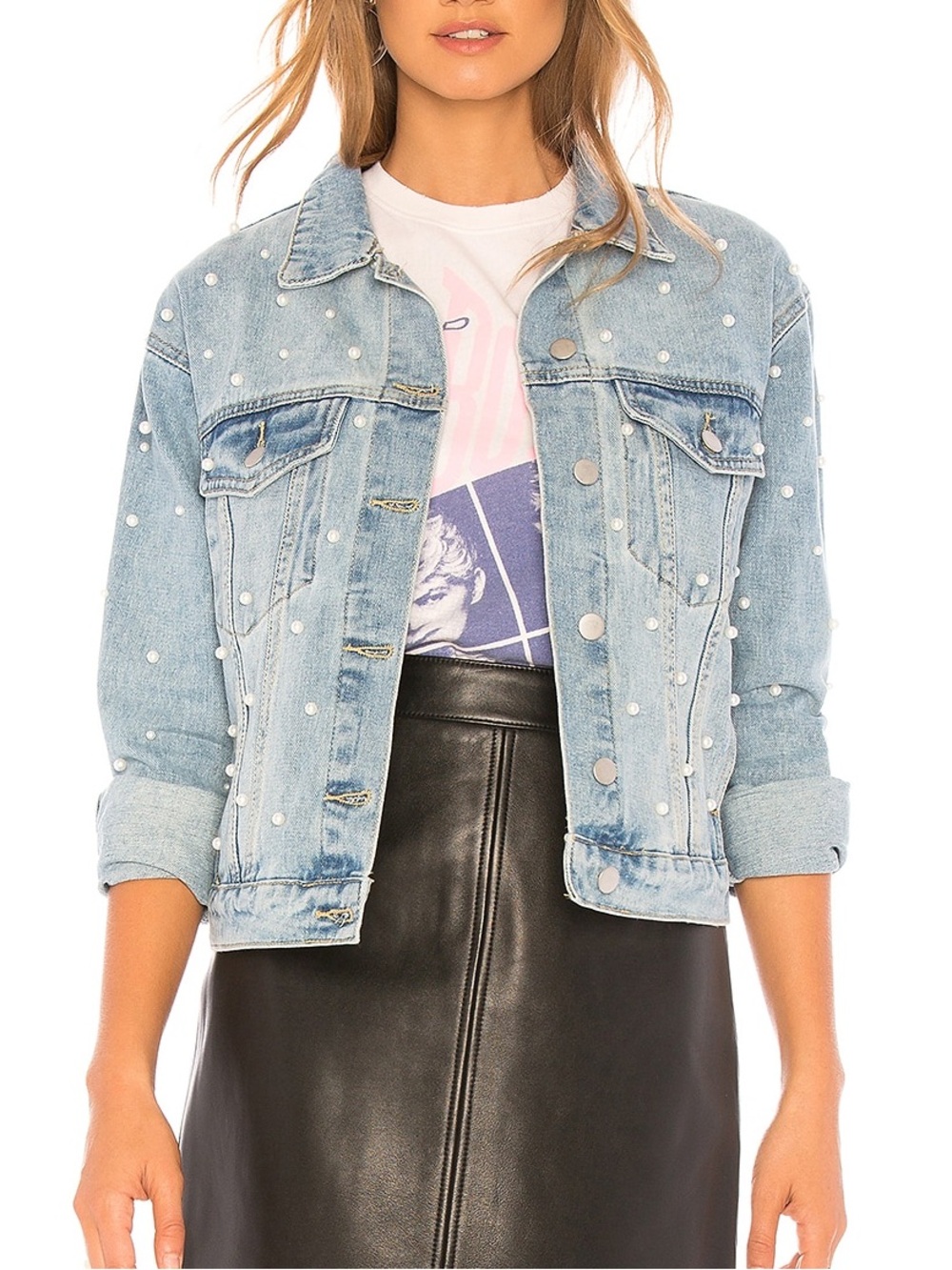 Superdown Pearl Denim Jacket